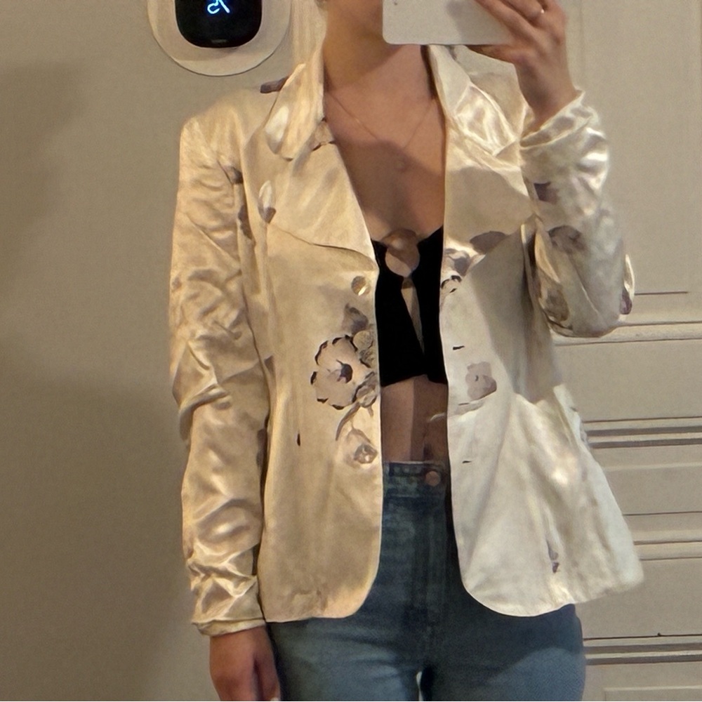 Floral Cream Women's Jacket